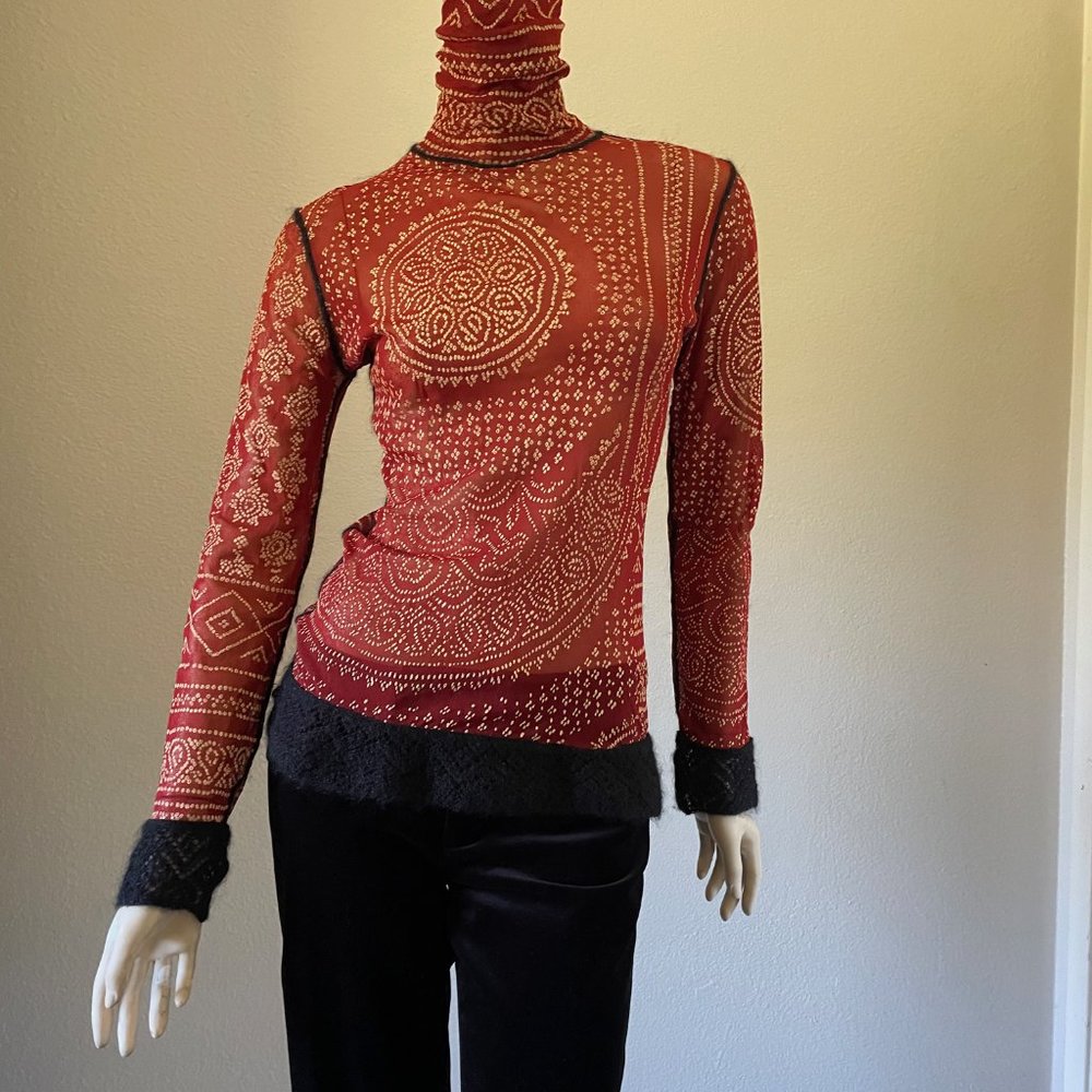 Jean Paul Gaultier Mesh Turtleneck